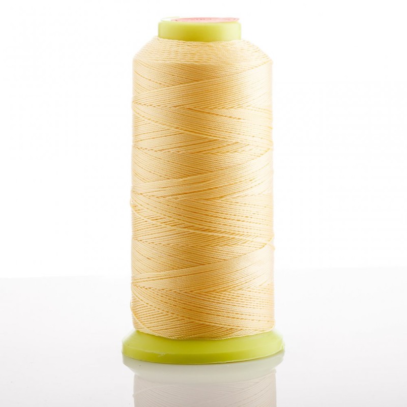 Thread Bobbin Vivid Yellow, 0.6mm Diameter Nylon for Crafts, 500 m