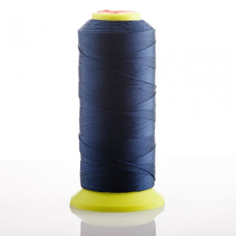 Thread Bobbin Sapphire Blue, 0.6mm Diameter Nylon for Crafts, 500 m