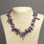 Charoite Natural Stone Beads - 'Needle' Chunk Chunk, 15x3 mm, length 45 cm
