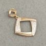 Pendant Xuping 18K Gold Plating with White Crystals, 27x20mm