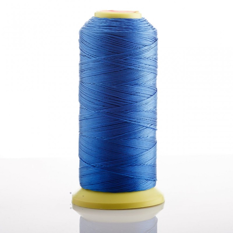 Blue Nylon Bead Thread, 0.9 mm diameter, nylon for crafts 500 m