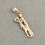 Xuping Gold Plating 18K Pendant Pair with White Crystals, Ø 30×8 mm +