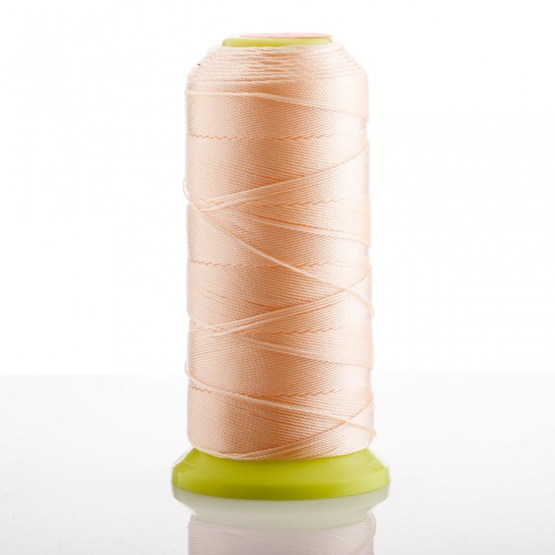 Thread Bobbin Peach, 0.9mm Diameter Nylon for Crafting, 500m