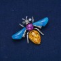 Brooch Butterfly Silver Metal 47x62mm +