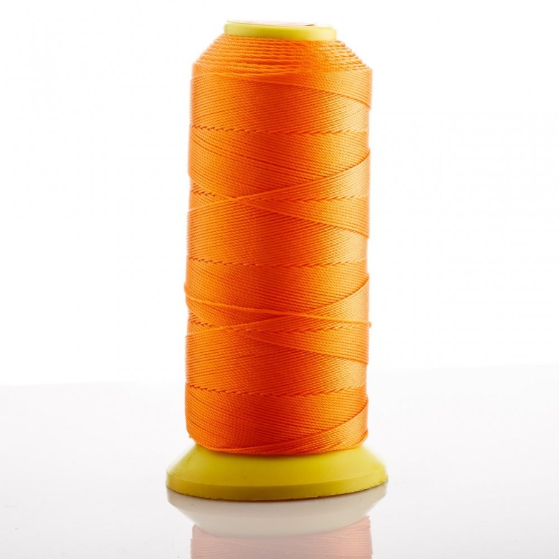Thread Bobbin Orange, 0.9mm Diameter Nylon for Crafting, 500m