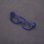 Brooch Glasses Mini Blue 42×15 mm