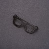 Brooch Glasses Mini Black 42x15mm