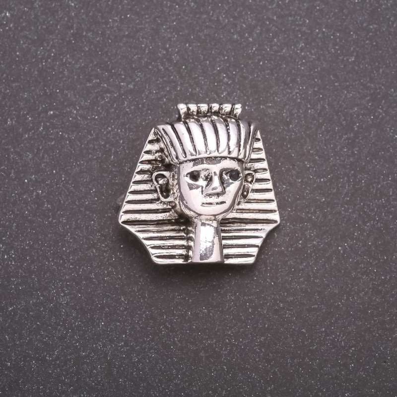 Brooch Pharaoh with Gray Metal 25x25mm