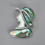 Brooch Pendant: Girl in a Hat with Halotite 40×54 mm