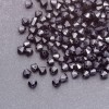 Black Bead Bail Bicones 4x4mm Plastic Packaging 0.5 kg