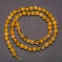 Rutilated Quartz Beads, smooth round, diameter 6 (+/-) mm, length 38 cm