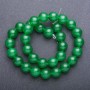 Chrysoprase Beads, Smooth Round 12 mm ±, on Thread, 38 cm ± Length