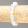 Moonstone Bracelet, Smooth Round Beads, 12mm Diameter