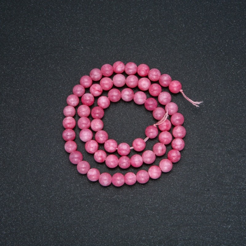 Tourmaline Beads onThread (im.) Smooth Round 6mm, 38cm+