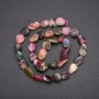 Natural Tourmaline Beads faceted, 10x13 mm, thread length 38 cm