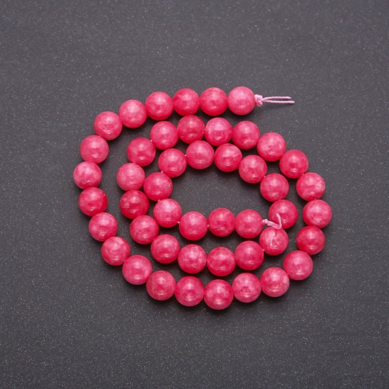 Turmaline Beads smooth sphere, diameter 8 (+ -) mm thread, length 38 + -cm
