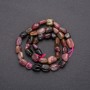 Natural Tourmaline Beads, faceted, 7×9 mm, thread, length 38 cm (+/-)