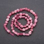 Natural Tourmaline Beads on Thread, faceted, 6 mm diameter (+/-), length 38 cm
