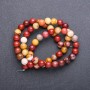 Jasper Mokait (Mudstone) Beads Smooth Round Beads 6 mm diameter on thread, length 38 cm