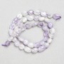 Amethyst Natural Stone Beads - Tumbled 8x10 mm, length 39 cm (+/-)
