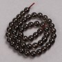Smoky Topaz Beads (individual) smooth round 8mm diameter, length 38cm