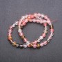 Natural Chalcedony Beads assorted on thread, round 6 mm diameter (+/-), length 37cm