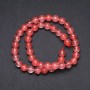 Chalcedony Beads, Artificial Smooth Ball, 8 mm Diameter, Thread Length 38 cm