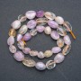 Assorted Beads Chunky Cabochon, diameter 10x6mm, thread length 40cm +