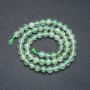 Prehnite Beads on Thread Natural Stone Smooth Round Bead, 6mm diameter +/-, length 39cm +