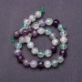 Fluorite Beads on Thread, 8mm diameter, 37cm length