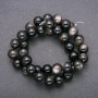 Natural Stone Beads Silver Obsidian Smooth Round 10 mm diameter (+/-), 38 cm length