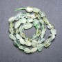 Prehnite Beads, Drops, diameter 9×12mm + - thread, length 38cm+