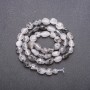 Rutilated Quartz Beads "Hairy" on a Thread, drilled, diameter 7mm (+/-), length 40cm