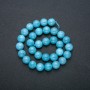 Aquamarine Natural Stone Bead Thread Smooth Round 12mm, 37cm Length +
