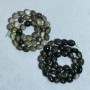 Moss Agate Beads Tumble (cabochon) 9x12 mm, length 38 cm +