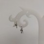 Earrings Finding for Earrings, pair of gray metal 3mm, length 3.5 cm, pair