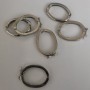 Clasp pendant base in metal color "silver" 29x21mm