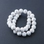 Howlite Beads on Thread 12mm Diameter, 38cm