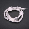 Howlite Beads Rectangular 13x18 mm, length 38 cm (+/-)