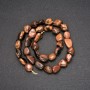Natural Stone Beads Tiger's Eye</s> Tumbled 8x10 mm, approx length 38 cm