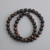 Tiger's Eye Beads, smooth round 8 mm diameter, thread 38 in (+/-)