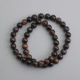 Tiger's Eye Beads, smooth round 8 mm diameter, thread 38 in (+/-)