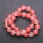 Chalcedony Beads on Thread, smooth ball, 12mm diameter + -, length 39cm +
