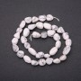Howlite beads on a thread, tumbled, diameter 8×11 mm (+/-), length 38 cm