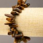 Tiger's Eye Bead Bracelet on Elastic, 20x5-6 mm, inner circumference 18 cm
