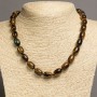 Necklace of Natural Stone Tiger's Eye, 