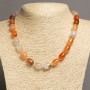 Carnelian Beads "Barrel", diameter 10x14mm, length 46-48cm+