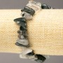 Bracelet with Rutilated Quartz Hair Quartz chips “needle” on elastic, d 11-19×2-8(±)mm, length 18cm