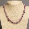 Necklace Phosphosiderite (beads) chip 8x3mm+-, length 46-49cm+