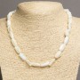 Necklace made of natural white mother-of-pearl, baroque pearls, diameter 15×8 mm, length 45–48 cm +